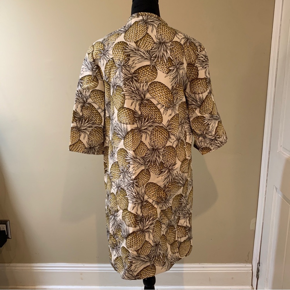 Lyn Devon Yellow Button 3/4 Sleeve Lightweight Ja… - image 4